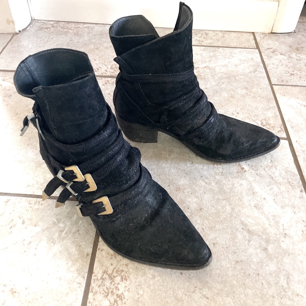 FREEPEOPLE Suede Western Boot 39